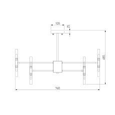 Подвесная люстра Bogates Bastone 351 Smart 2