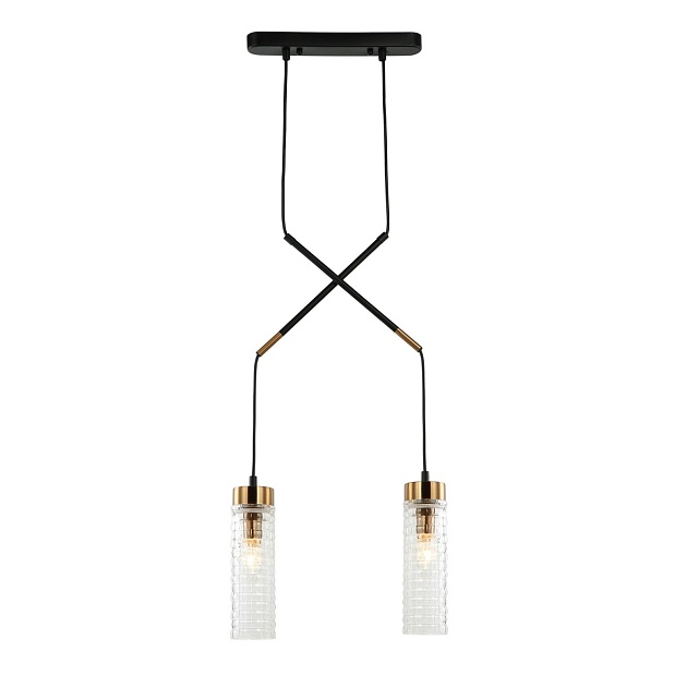 Подвесной светильник Gerhort G51213/2BK+AB CL Фото № 