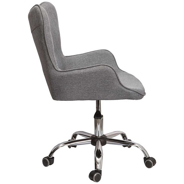 Поворотное кресло AksHome Bella серый, ткань 55101 изображение 5 Поворотное кресло AksHome Bella серый, ткань 55101 Фото № 5