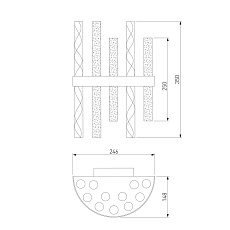 Настенный светильник Bogates Hollis 367/2 никель 2