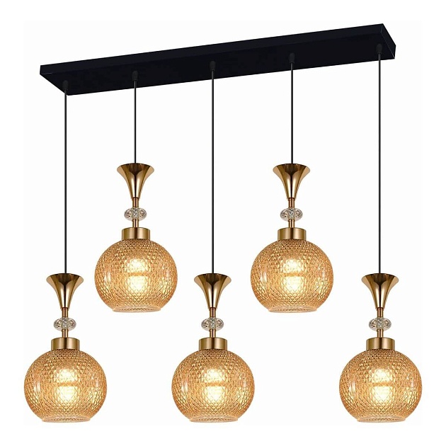 Подвесной светильник Reluce 02001-0.9-05L Amber изображение Подвесной светильник Reluce 02001-0.9-05L Amber Фото №