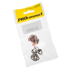 Выключатель для настенного светильника с цепочкой 270 мм «Silver» индивидуальная упаковка 1 шт. PROCONNECT 32-0101-9