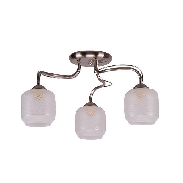 Потолочная люстра ЭкономСвет 10041/3SN WT изображение Потолочная люстра ЭкономСвет 10041/3SN WT Фото №