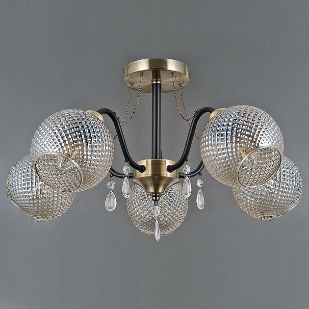 Потолочная люстра Illumico IL0432-5CSQ-29 AB BK Фото № 4