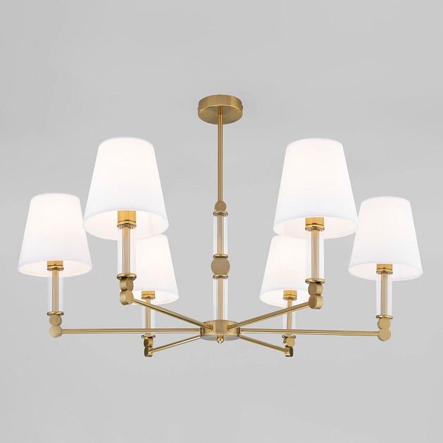 Потолочная люстра Eurosvet 60145/6 латунь Фото № 