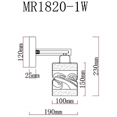Бра MyFar Olivia MR1820-1W 1