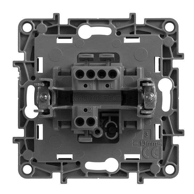 Переключатель одноклавишный Legrand Etika 10A 250V алюминий 672405 изображение 2 Переключатель одноклавишный Legrand Etika 10A 250V алюминий 672405 Фото № 2