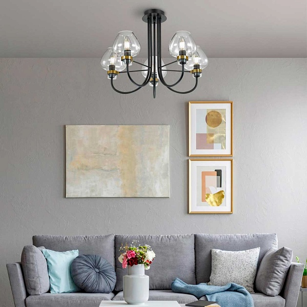 Потолочная люстра Lumion Lofti Ilona 3708/5C Фото № 3