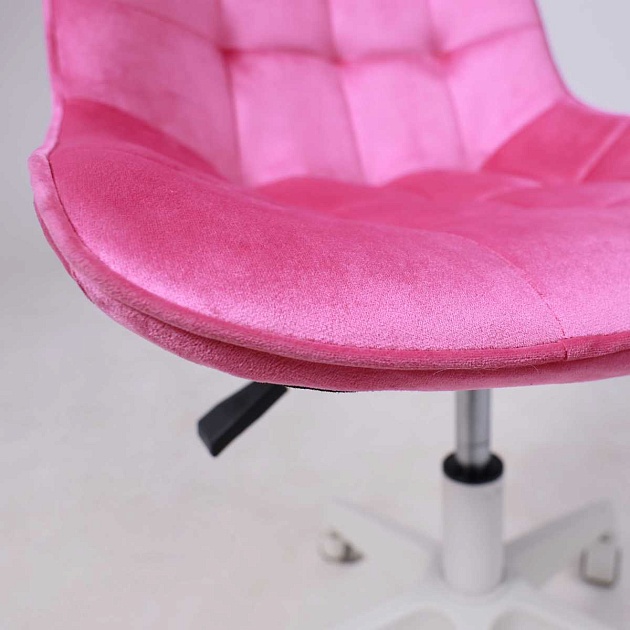 Поворотное кресло AksHome Carolyn велюр, фуксия 91956 Фото № 10