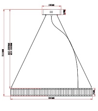 Подвесной светодионый светильник Moderli Asti V10734-PL 1
