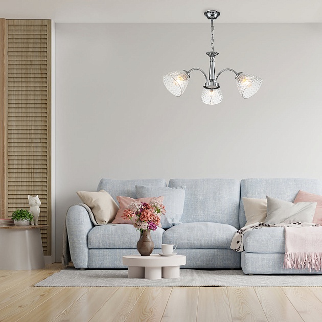 Подвесная люстра Escada Freesia 658/3PL Chrome Фото № 2