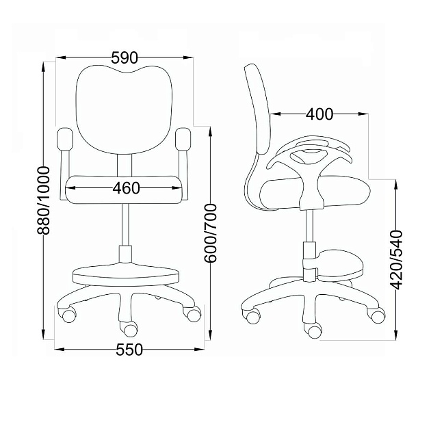 Детское кресло AksHome Catty фуксия с котятами, ткань 84764 Фото № 2