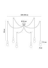 Подвесная люстра Arte Lamp Bender A4322SP-6RD 2