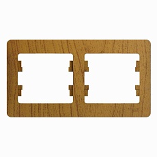Рамка 2-постовая Systeme Electric Glossa дуб GSL000502