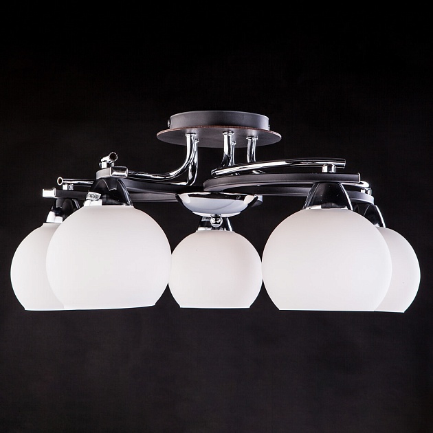 Подвесная люстра Eurosvet 9654/5 хром/венге Фото № 3