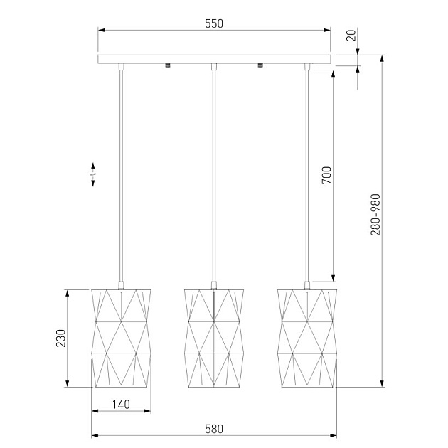 Подвесной светильник Eurosvet Reprise 50145/3 белый изображение 3 Подвесной светильник Eurosvet Reprise 50145/3 белый Фото № 3
