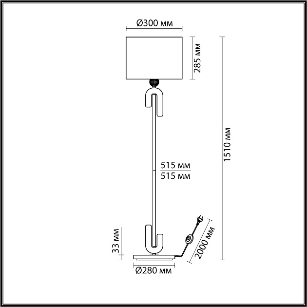 Торшер Odeon Light Modern Bagel 5410/1FA Фото № 2