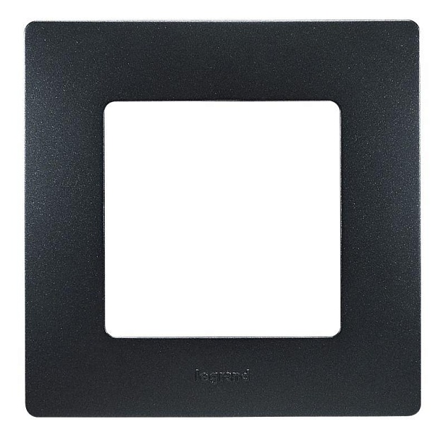Рамка 1-постовая Legrand Etika антрацит 672581 Фото № 