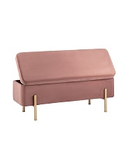 Банкетка Stool Group Болейн с ящиком велюр розовый 20A544VF-8167-30 3