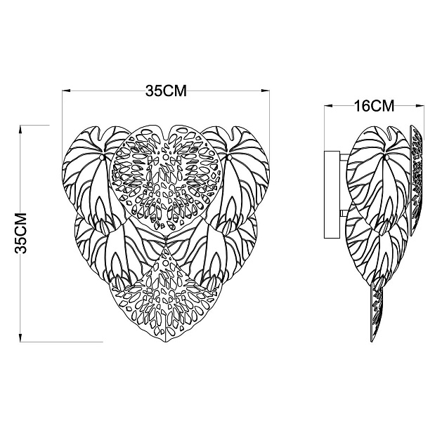 Настенный светильник Arte Lamp Kapri A4078AP-2GO изображение 2 Настенный светильник Arte Lamp Kapri A4078AP-2GO Фото № 2