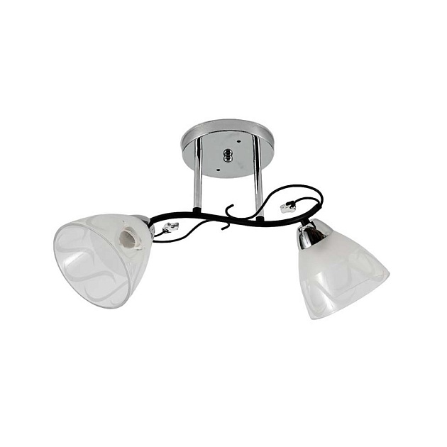 Потолочный светильник ЭкономСвет 12261/2CR+BK WT+CL изображение Потолочный светильник ЭкономСвет 12261/2CR+BK WT+CL Фото №