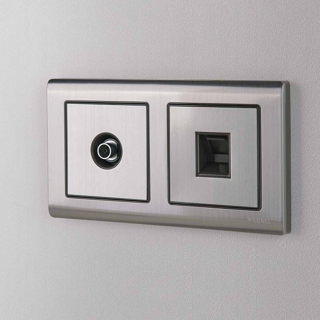 ТВ-розетка оконечная Werkel глянцевый никель W1183002 4690389158261 Фото № 4