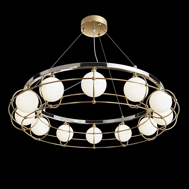 Подвесная люстра Maytoni Carcass MOD312PL-12GCH Фото № 4