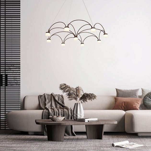 Подвесная светодиодная люстра Gerhort G61303/9CF изображение 2 Подвесная светодиодная люстра Gerhort G61303/9CF Фото № 2