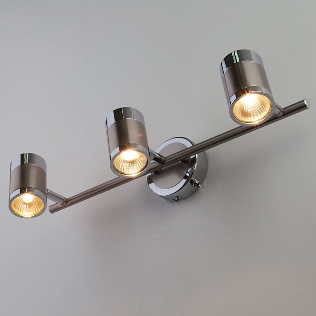 Настенный светильник Eurosvet 20058/3 перламутровый сатин изображение 3 Настенный светильник Eurosvet 20058/3 перламутровый сатин Фото № 3