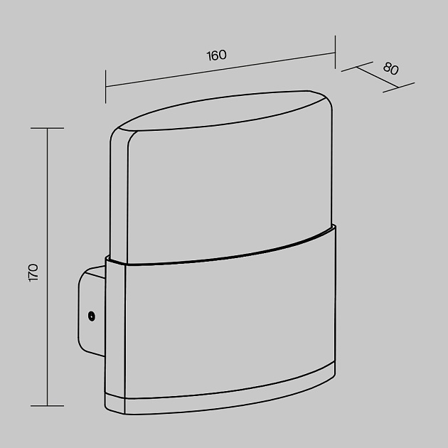Уличный настенный светодиодный светильник Maytoni Rom O442WL-L12GF3K1 изображение 2 Уличный настенный светодиодный светильник Maytoni Rom O442WL-L12GF3K1 Фото № 2