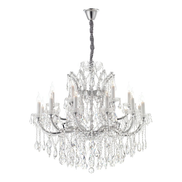 Подвесная люстра iLamp Diamond 6071-18 CR+CL Фото № 