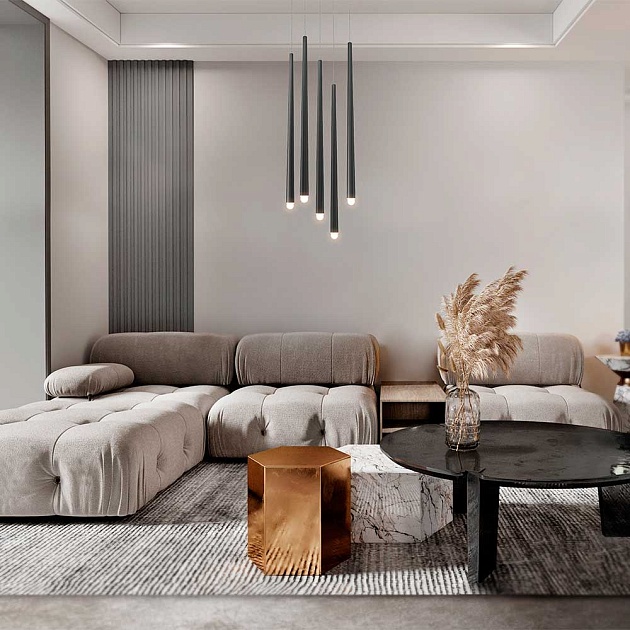 Подвесной светодиодный светильник Maytoni Cascade MOD132PL-L30BK Фото № 2