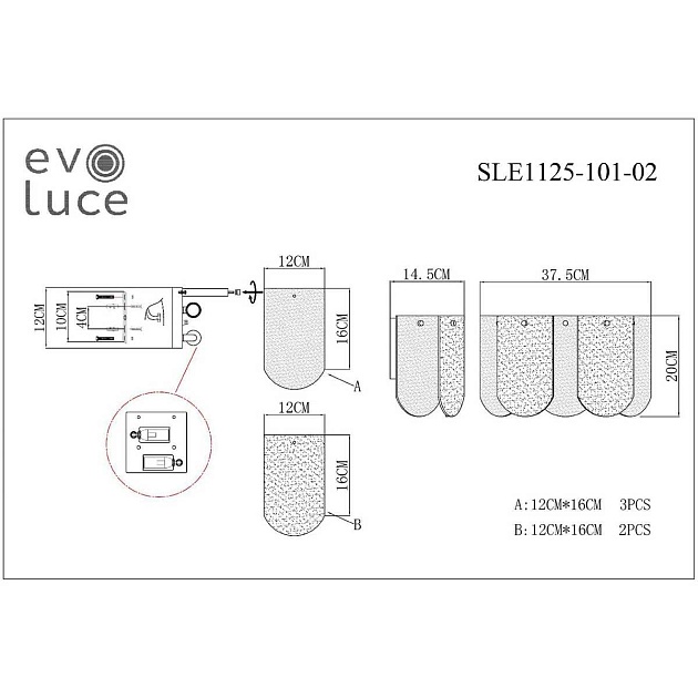 Настенный светильник Evoluce Erzo SLE1125-101-02 Фото № 2