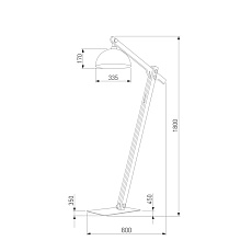 Торшер TK Lighting 5023 Oslo 1