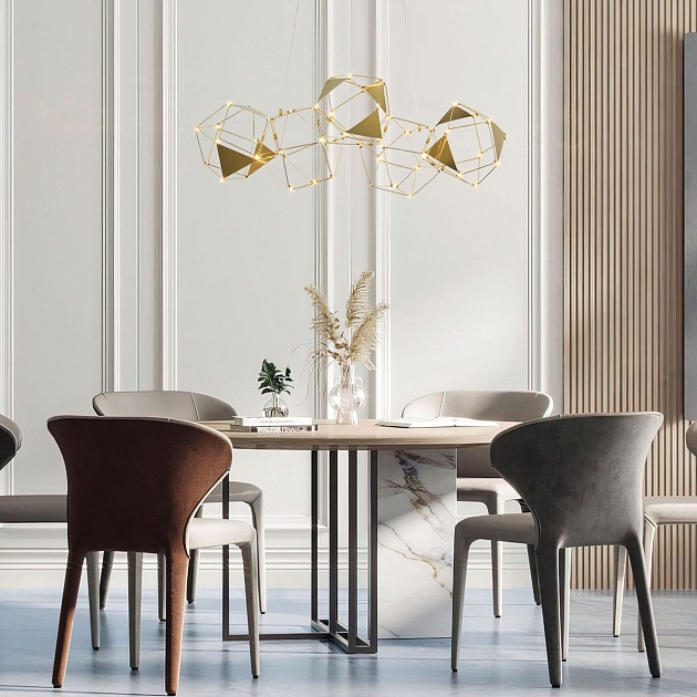 Подвесной светодиодный светильник Eurosvet Uma 90368/5 медь изображение 4 Подвесной светодиодный светильник Eurosvet Uma 90368/5 медь Фото № 4