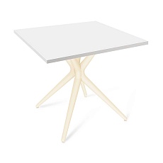 Кухонный стол Sheffilton SHT-TU30/80/80 ЛДСП бежевый/белый 8042769701