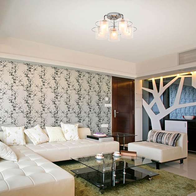 Потолочная люстра Eurosvet 30160/5 хром Фото № 5