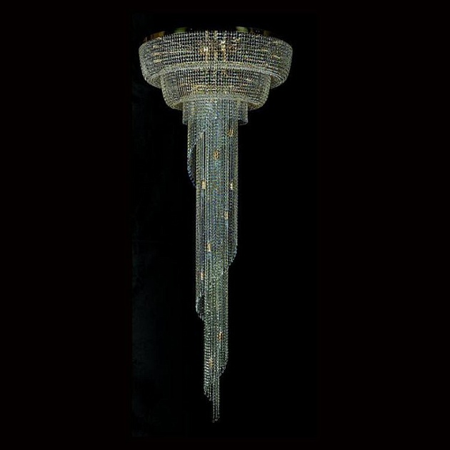 Каскадная люстра Artglass Spiral Column 1000X2500 CE Фото № 