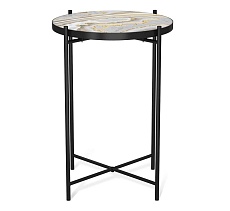 Журнальный стол Sheffilton SHT-CT8-3 золотистый пепел/черный муар 5093730103 2