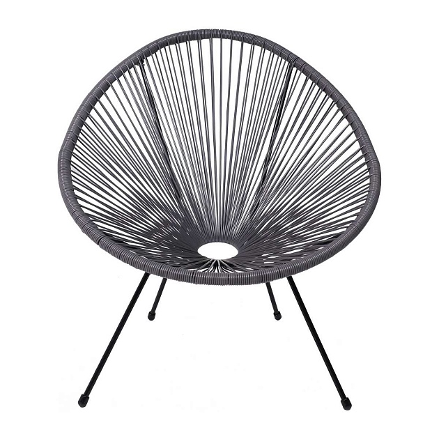 Садовое кресло AksHome Rimini иск. ротанг, серый 95475 Фото № 9