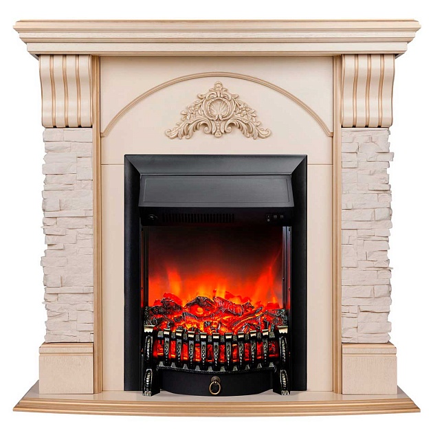 Электрокамин Realflame Athena WT с очагом Fobos Lux Black 301128 Фото № 