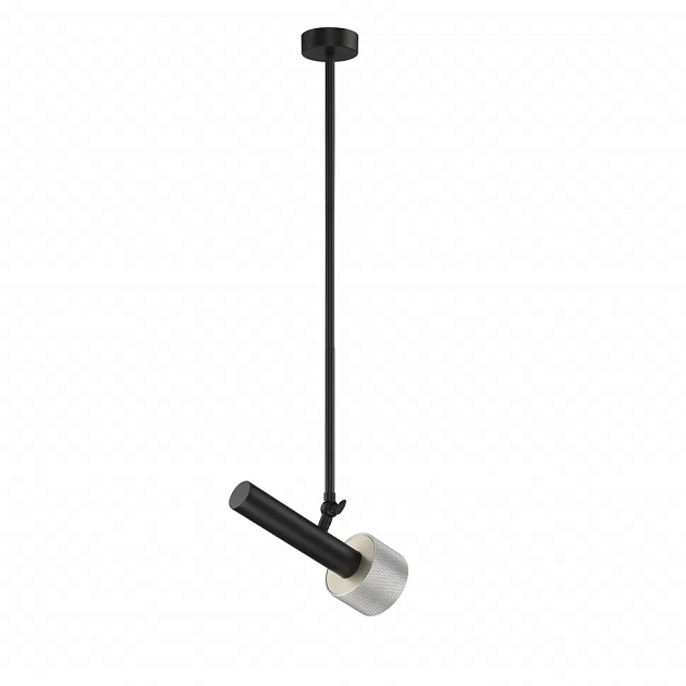 Подвесной светильник iLedex Delta 2361-1 BK+SL Фото № 4