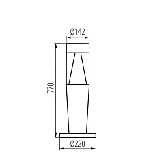 Уличный светильник Kanlux INVO TR 77-O-GR 29176 1