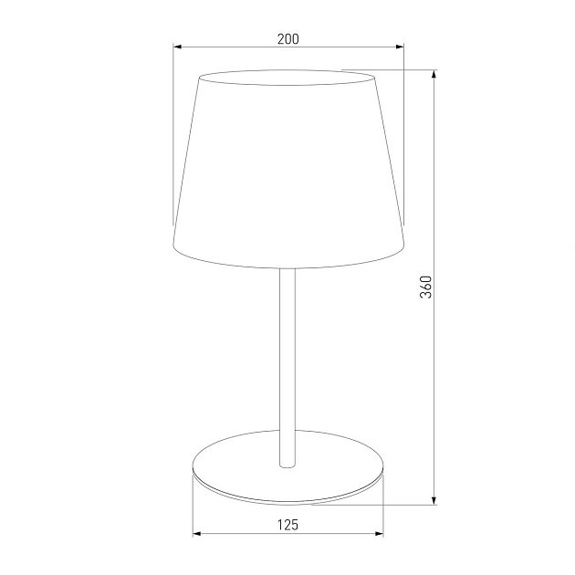 Настольная лампа TK Lighting 2936 Maja Black Фото № 3