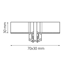Коннектор L-образный встраиваемый Lightstar Linea 506257 1