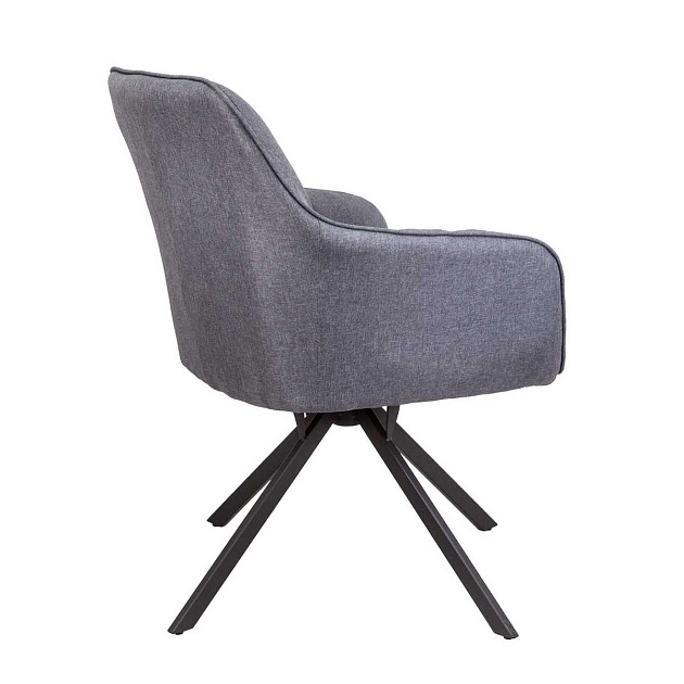 Поворотное кресло AksHome Virginia темно-серый, ткань 70487 изображение 3 Поворотное кресло AksHome Virginia темно-серый, ткань 70487 Фото № 3