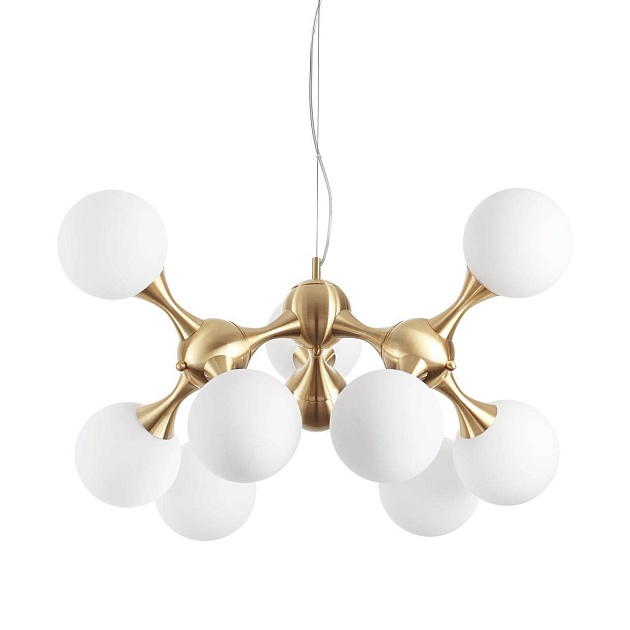 Подвесная люстра Ideal Lux Nodi SP9 Ottone Satinato 241036 Фото № 