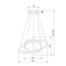 Подвесной светодиодный светильник Eurosvet Stroke 90270/1 черный 1