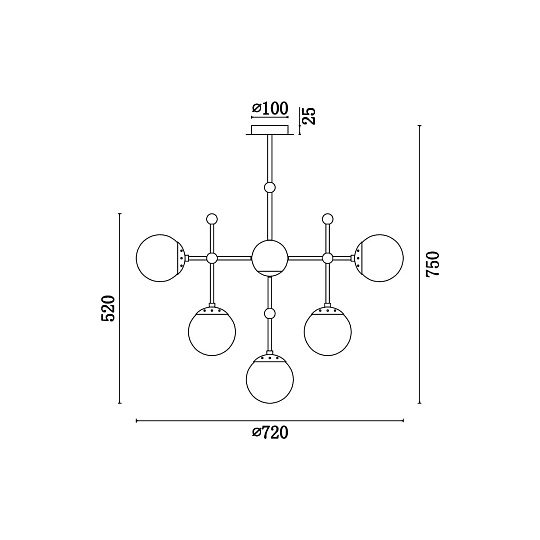 Подвесная люстра Vele Luce Modena VL5013P10 Фото № 4