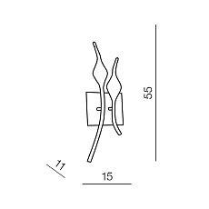 Настенный светильник Azzardo Snake wall AZ0046 1